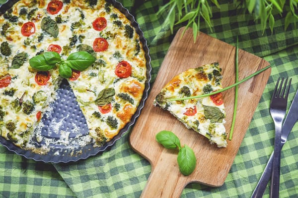 Broccoli Pie with Basil