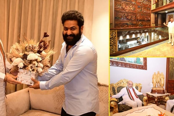 కేంద్రమంత్రి అమిత్ షాతో మీడియా మొఘల్, బాద్ షా భేటి(ఫోటోస్)